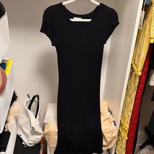 Club Monaco Black Midi Dress